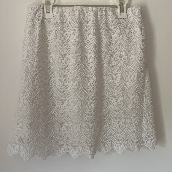 J. Crew Dresses & Skirts - J. Crew white lace skirt